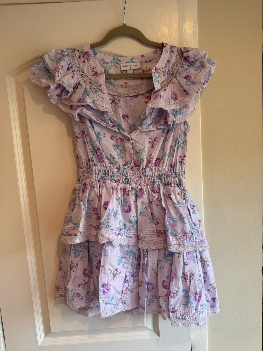 LoveShackFancy + Target Purple Ruffle Dress Size S - Picture 3 of 5